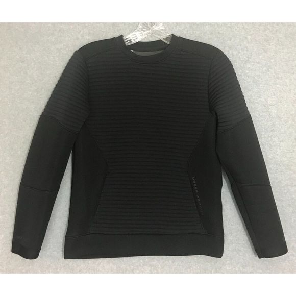 Under Armour Other - Under Armour Storm Sweater Youth Medium Black‎ ColdGear Long Sleeve Ribbed